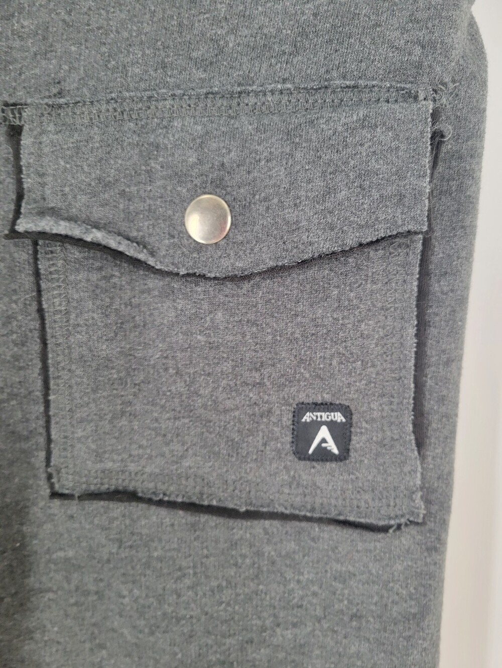 Antigua Wide Leg Drawstring Lounge Pants in Charcoal Wisconsin Size S New - Picture 4 of 8